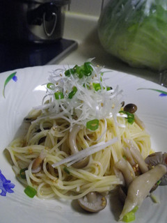 梅肉しめじの冷製パスタ-レシピのメイン写真