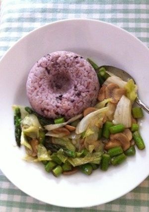 タイ風アスパラとマッシュルーム炒め-レシピのメイン写真