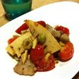 筍とトマトの粒マスタード炒め