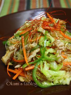 野菜たっぷり春雨炒め-レシピのメイン写真