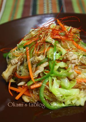 野菜たっぷり春雨炒め-レシピのメイン写真