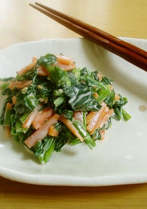 クリームチーズでほうれん草のお浸し☆-レシピのメイン写真