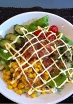 暑い日サッパリ！サラダうどん-レシピのメイン写真