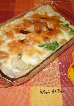 チーズとろ～♡カブとサヤ豆のグラタン-レシピのメイン写真