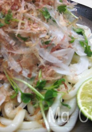 新たまねぎとかいわれの冷やしうどん-レシピのメイン写真