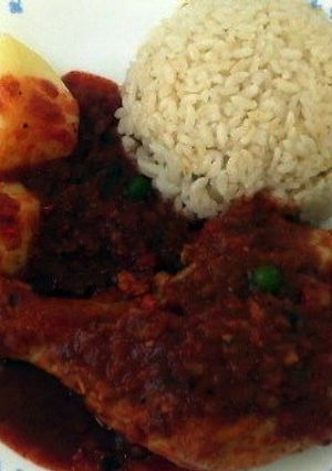 ボリビアの鶏肉唐辛子ソース煮込み-レシピのメイン写真