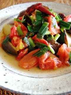 茄子とトマトのエスニックな炒めもの-レシピのメイン写真