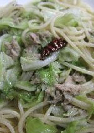 応用編　キャベツ・アンチョビ・ツナのパスタ-レシピのメイン写真