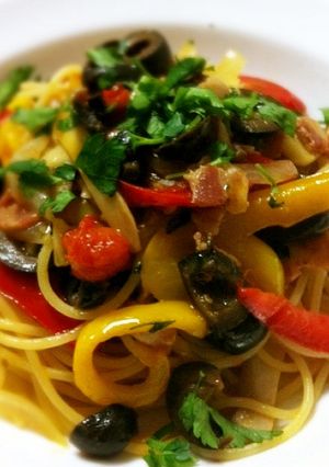 野菜たっぷりカレーパスタ-レシピのメイン写真