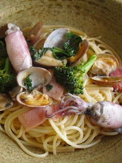 いかとあさりのトマトスパゲティ-レシピのメイン写真