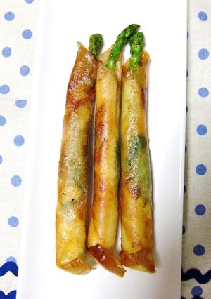 アスパラの味噌チーズしそ巻きスティック-レシピのメイン写真