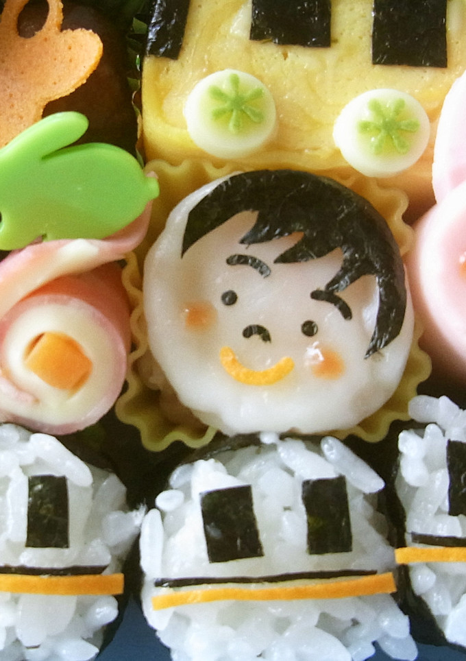 冷凍エビシューマイでキャラ弁おかず-レシピのメイン写真