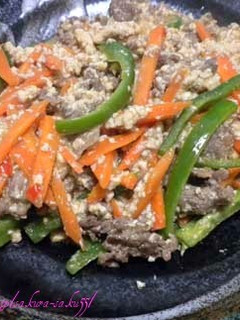 簡単♪炒り牛肉豆腐〜☆水切りなくてOK-レシピのメイン写真