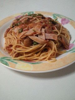 Myナポリタン♪電子レンジトマトソース①-レシピのメイン写真