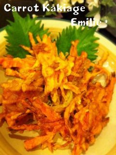 サクサク❤にんじんと玉ねぎのかき揚げ-レシピのメイン写真