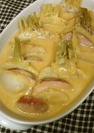 かぶとハムのコーンクリーム煮-レシピのメイン写真