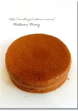 ココアスポンジケーキ-レシピのメイン写真