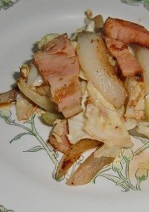 新玉ねぎとベーコンのオイスター味-レシピのメイン写真