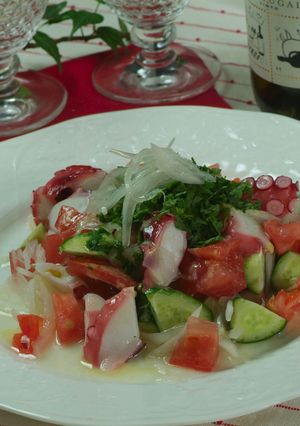 たこと夏野菜のサラダ-レシピのメイン写真
