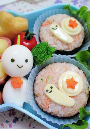 キャラ弁　かたつむりのデコにぎり-レシピのメイン写真