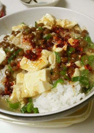 ☆納豆と豆腐のまぜまぜ食べラー丼☆-レシピのメイン写真