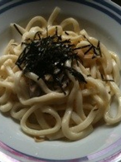 クリームなめたけうどん-レシピのメイン写真