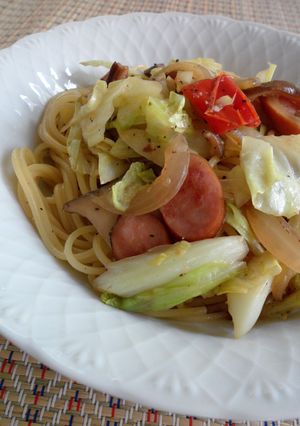 椎茸と醤油のパスタ-レシピのメイン写真