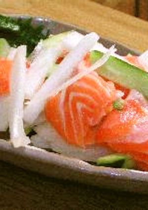 サーモンの和風サラダ-レシピのメイン写真