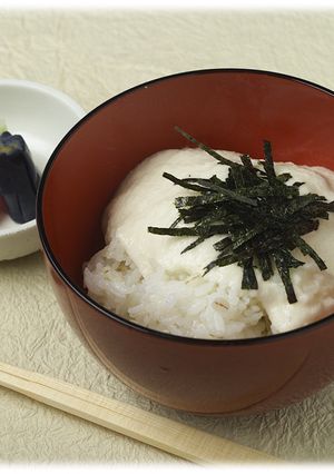 テンヨの白だしと水だけ、麦とろご飯-レシピのメイン写真