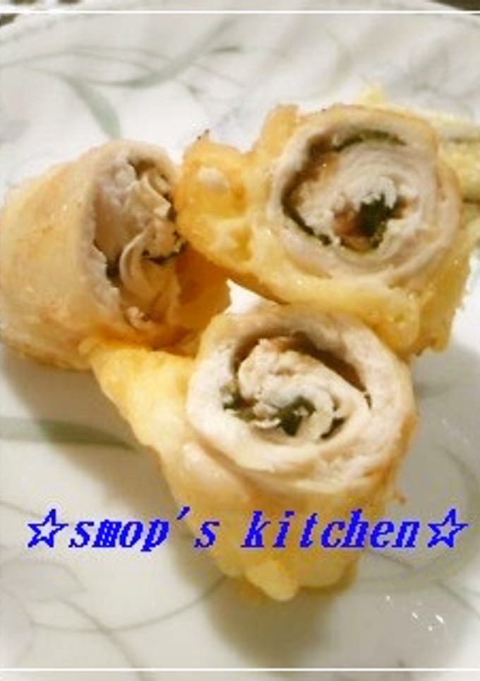 鶏ささみの梅しそ天ぷら-レシピのメイン写真