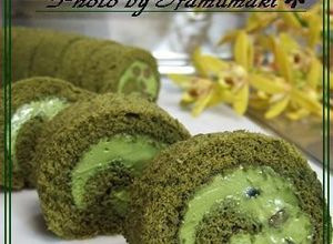 濃い抹茶のお味☆抹茶ロールケーキ♪-レシピのメイン写真