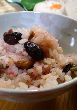 黒豆梅干ご飯-レシピのメイン写真