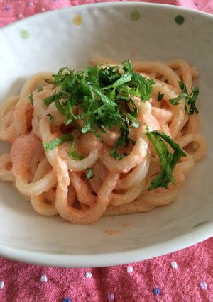 明太子クリームうどん-レシピのメイン写真