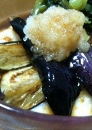 揚げ茄子の山芋がけ☆おろしポン酢で♪-レシピのメイン写真