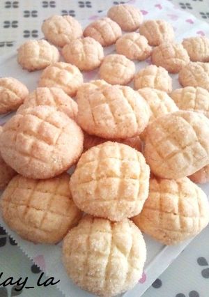さくほろ☆ミニメロンパンクッキー-レシピのメイン写真