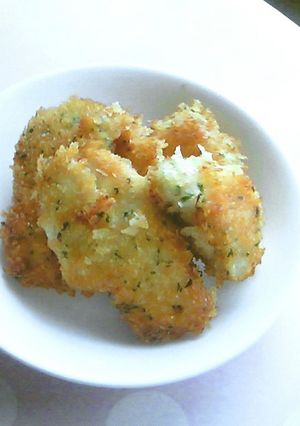 お弁当に簡単★鶏むね肉のチーズパン粉焼き-レシピのメイン写真