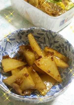 絶品♪簡単♪挽肉新ジャガ芋焼肉のタレ炒め-レシピのメイン写真