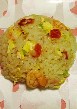 夏はコレ☆サッパリ味の梅入りチャーハン☆-レシピのメイン写真