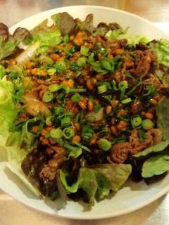 牛肉納豆サラダ-レシピのメイン写真