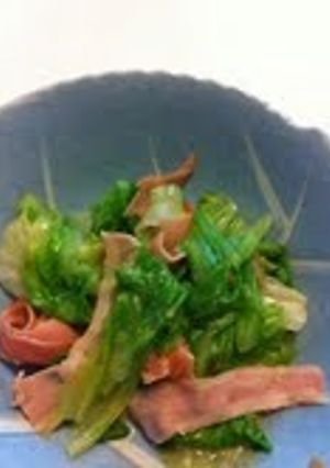 フライドオニオンで味付け♪おかずレタス-レシピのメイン写真