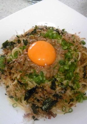 香ばしさがポイント♪納豆スパゲティー-レシピのメイン写真