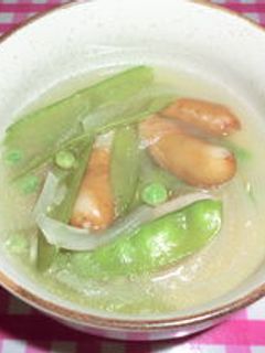 スナップえんどうのスープ-レシピのメイン写真
