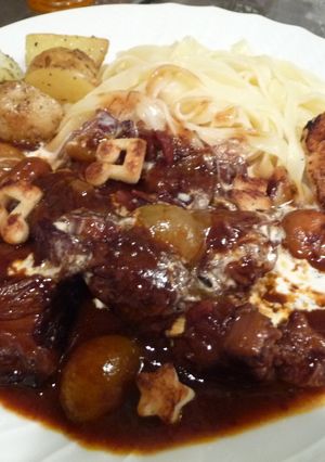 牛肉の赤ワイン煮　ブルゴーニュ風-レシピのメイン写真