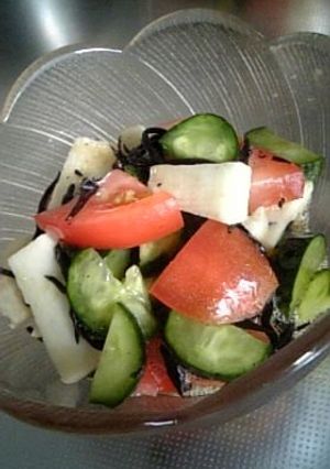 簡単ねば旨夏野菜のﾋｼﾞｷサラダ★-レシピのメイン写真