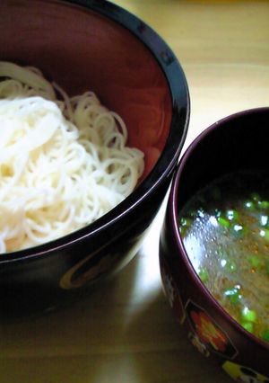 ★簡単★麻婆豆腐の素でつけ麺-レシピのメイン写真