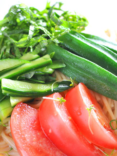 【サラダ感覚】夏野菜の冷麺 ―胡麻風味―-レシピのメイン写真