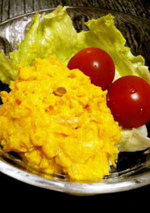 レンジdeチン！新玉ねぎ＆かぼちゃサラダ-レシピのメイン写真