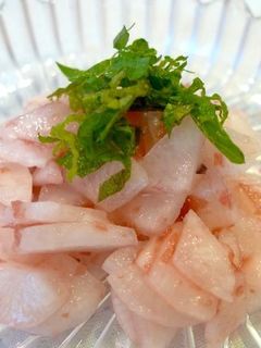 大根梅しそ和え-レシピのメイン写真