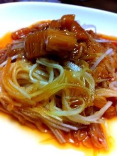 千切り大根のなめ茸のせ(^-^)-レシピのメイン写真