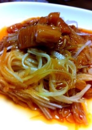 千切り大根のなめ茸のせ(^-^)-レシピのメイン写真